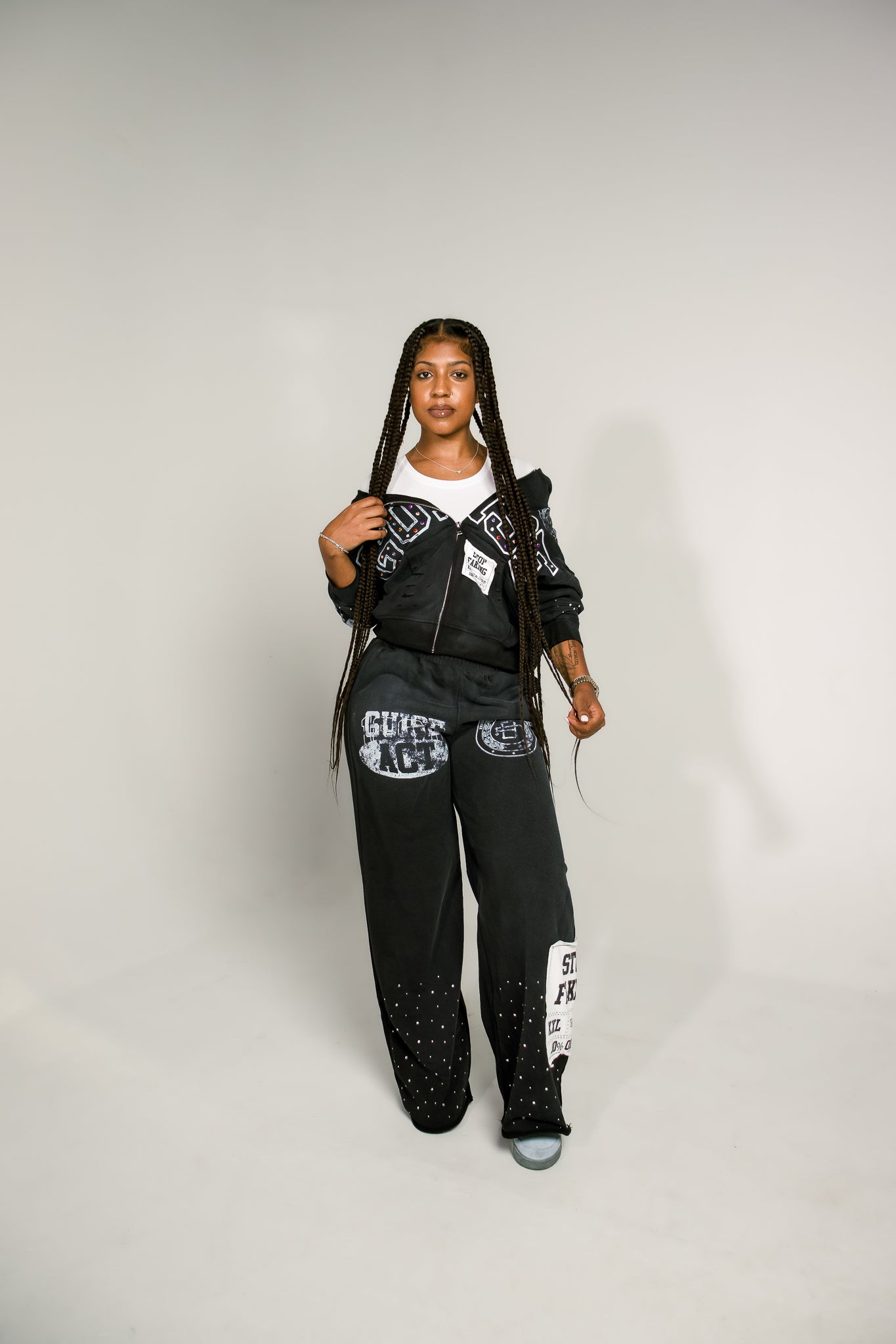 STOP FAKING TRACKSUIT SET